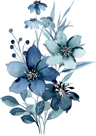 blue flowers